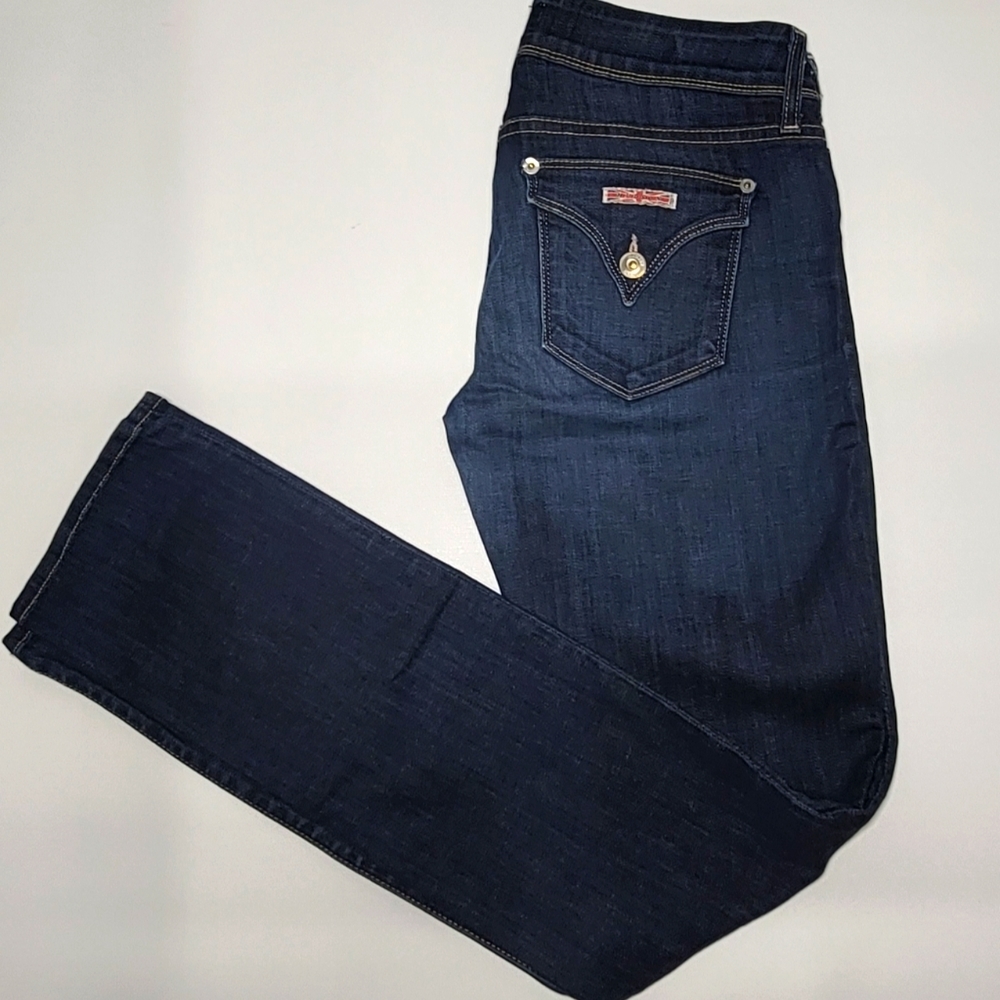 COPY - Hudson Womens Premium Denim 27x31 Blue Jeans Slim Straight Leg